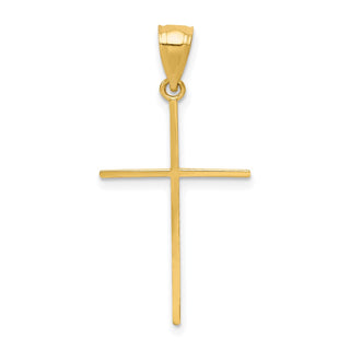 10k Yellow Gold Cross Pendant 10C1106