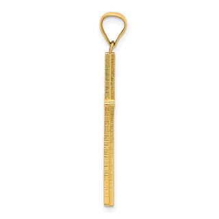 10k Yellow Gold Cross Pendant 10C1107