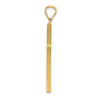 10k Yellow Gold Cross Pendant 10C1107