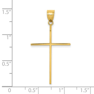 10k Yellow Gold Cross Pendant 10C1107