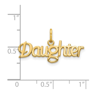 10k Yellow Gold Daughter Charm