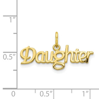 10k Yellow Gold Daughter Charm
