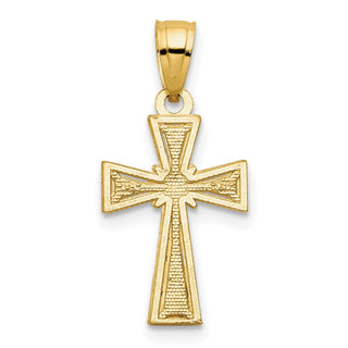 10k Yellow Gold Cross Pendant 10C1113