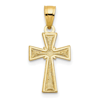 10k Yellow Gold Cross Pendant 10C1113