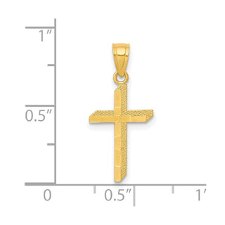 10k Yellow Gold Cross Pendant 10C1114