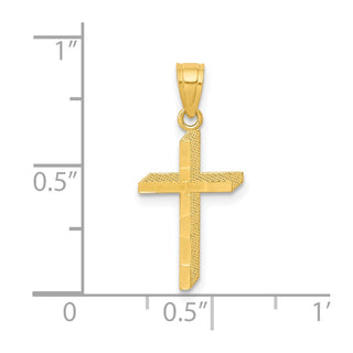10k Yellow Gold Cross Pendant 10C1114