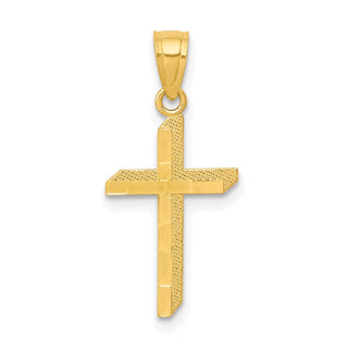 10k Yellow Gold Cross Pendant 10C1114