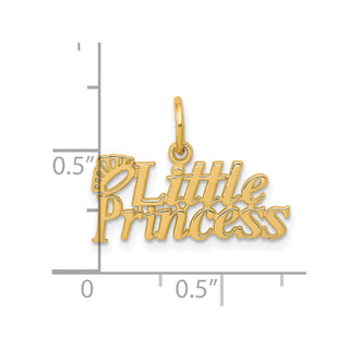 10k Yellow Gold Little Princess w/Crown Charm
