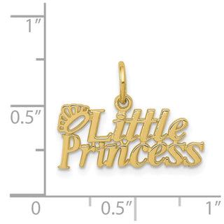 10k Yellow Gold Little Princess w/Crown Charm