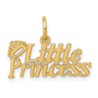 10k Yellow Gold Little Princess w/Crown Charm