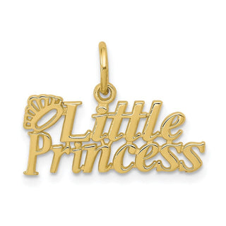 10k Yellow Gold Little Princess w/Crown Charm