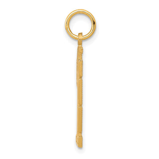 10k Yellow Gold Lined Design #1 Son Charm