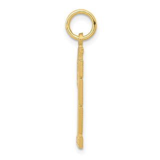 10k Yellow Gold Lined Design #1 Son Charm