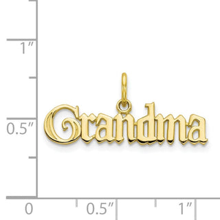 10k Yellow Gold Grandma Charm