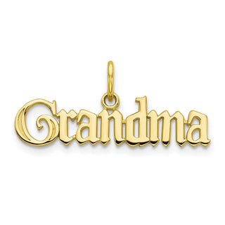 10k Yellow Gold Grandma Charm