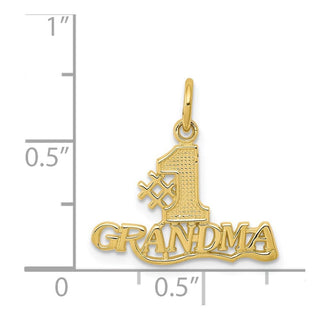 10k Yellow Gold #1 Grandma Charm