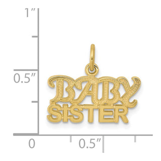 10k Yellow Gold Baby Sister Charm