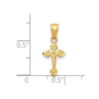10k Yellow Gold Tiny Crucifix Pendant