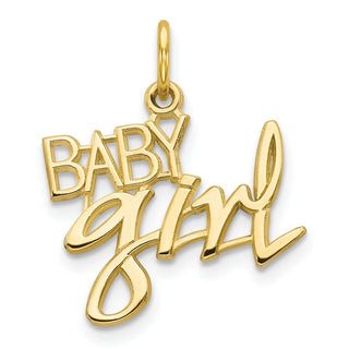 10k Yellow Gold Baby Girl Charm 10C130