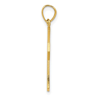 10k Yellow Gold Passion Cross with Jesus Reversible Pendant