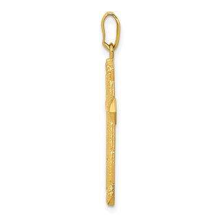 10k Yellow Gold Passion Cross Pendant 10C1315