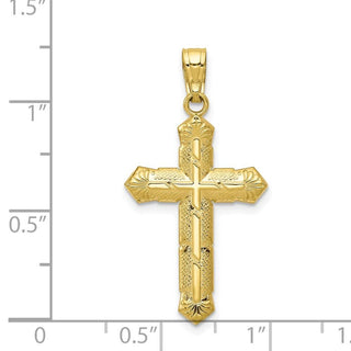 10k Yellow Gold Passion Cross Pendant 10C1315