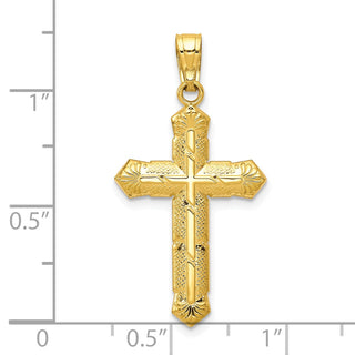 10k Yellow Gold Passion Cross Pendant 10C1315