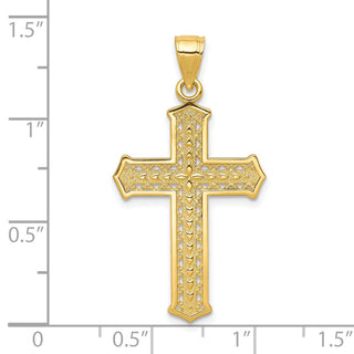 10k Yellow Gold Cross Pendant 10C1316