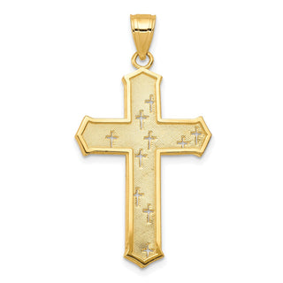 10k Yellow Gold Passion Cross Pendant 10C1317