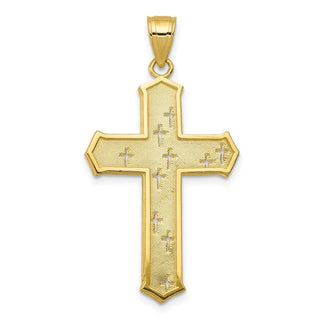 10k Yellow Gold Passion Cross Pendant 10C1317