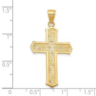 10k Yellow Gold Passion Cross Pendant 10C1317