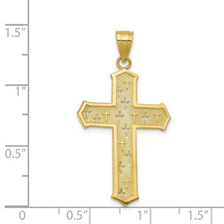 10k Yellow Gold Passion Cross Pendant 10C1317