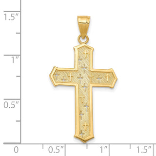 10k Yellow Gold Passion Cross Pendant 10C1317