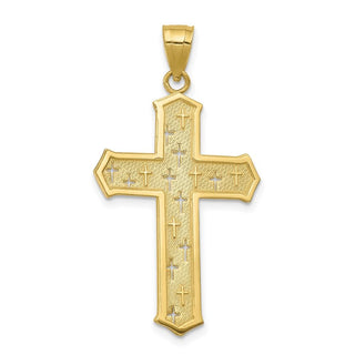 10k Yellow Gold Passion Cross Pendant 10C1317