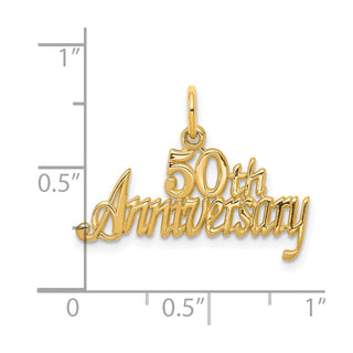 10k Yellow Gold 50Th Anniversary Charm