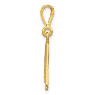 10K Yellow Gold Initial A Pendant