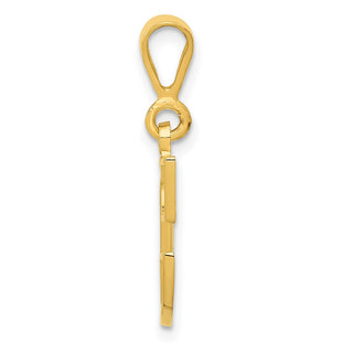 10K Yellow Gold Initial C Pendant