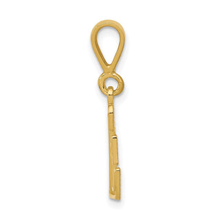 10K Yellow Gold Initial E Pendant