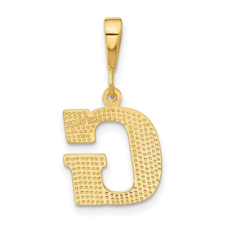 10K Yellow Gold Initial G Pendant