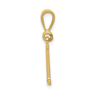 10K Yellow Gold Initial H Pendant