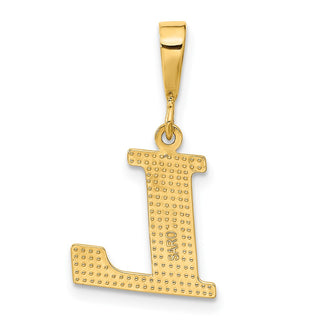 10K Yellow Gold Initial L Pendant