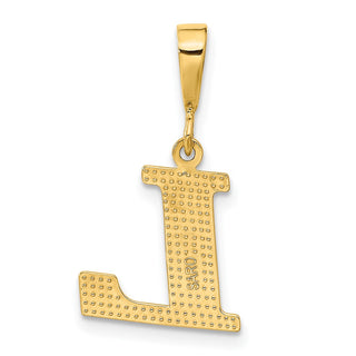 10K Yellow Gold Initial L Pendant