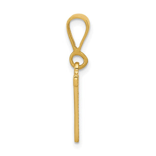 10K Yellow Gold Initial N Pendant