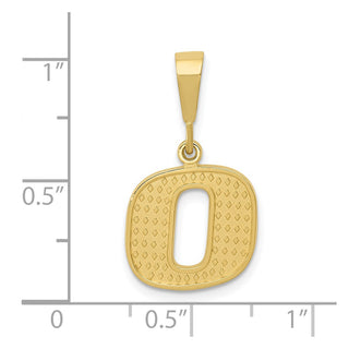 10K Yellow Gold Initial O Pendant