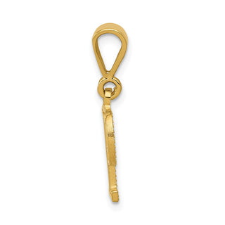 10K Yellow Gold Initial P Pendant