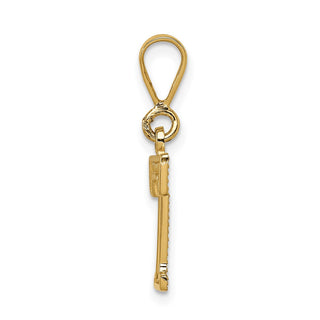 10K Yellow Gold Initial T Pendant