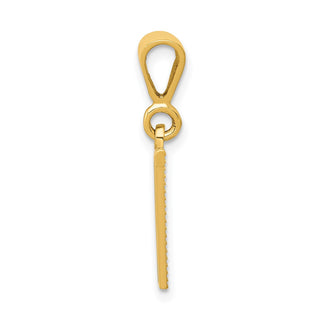 10K Yellow Gold Initial V Pendant