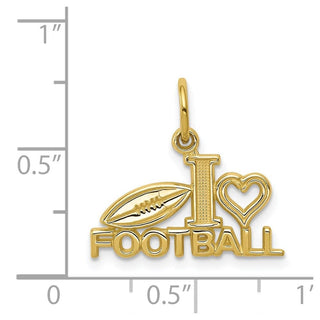 10k Yellow Gold Football Charm 10C149