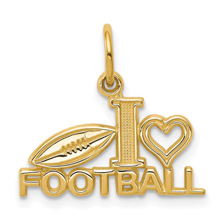 10k Yellow Gold Football Charm 10C149
