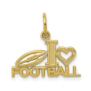 10k Yellow Gold Football Charm 10C149